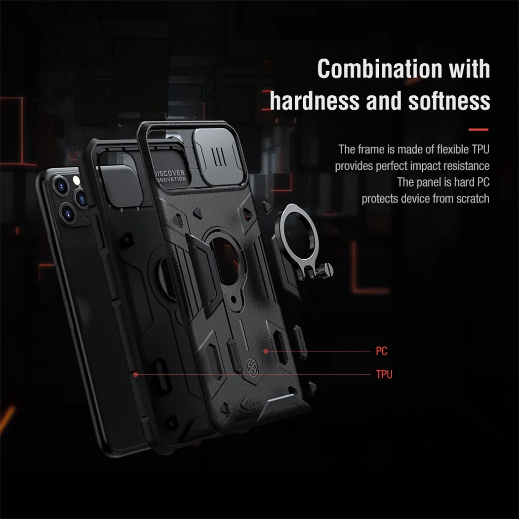 Чехол Nillkin Camshield Armor для iPhone 12, 12 Pro, 12 Pro Max, 12 mini (LOGO)