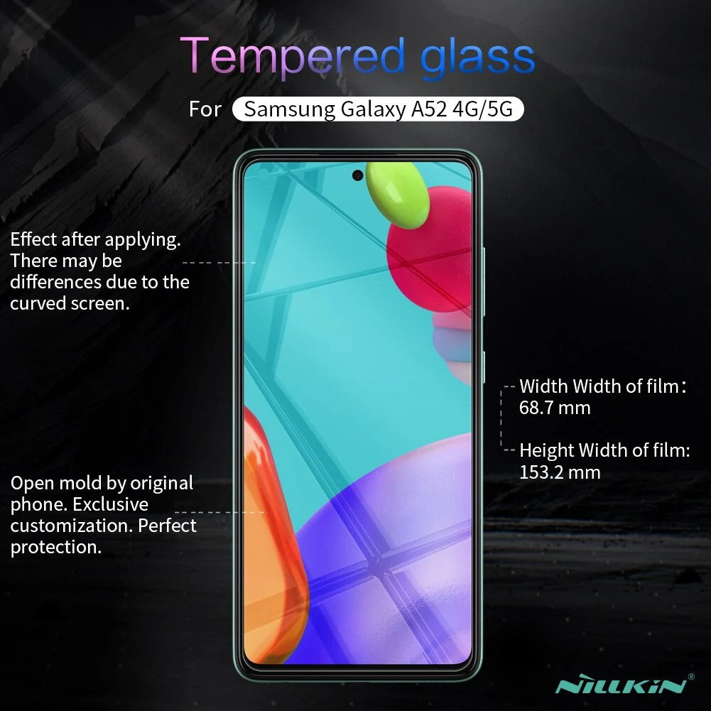 For Samsung Galaxy A12 A32 A52 A72 Tempered Glass Film NILLKIN H/H+Pro Glass Screen Protector For Samsung A32 A52 A72 5G