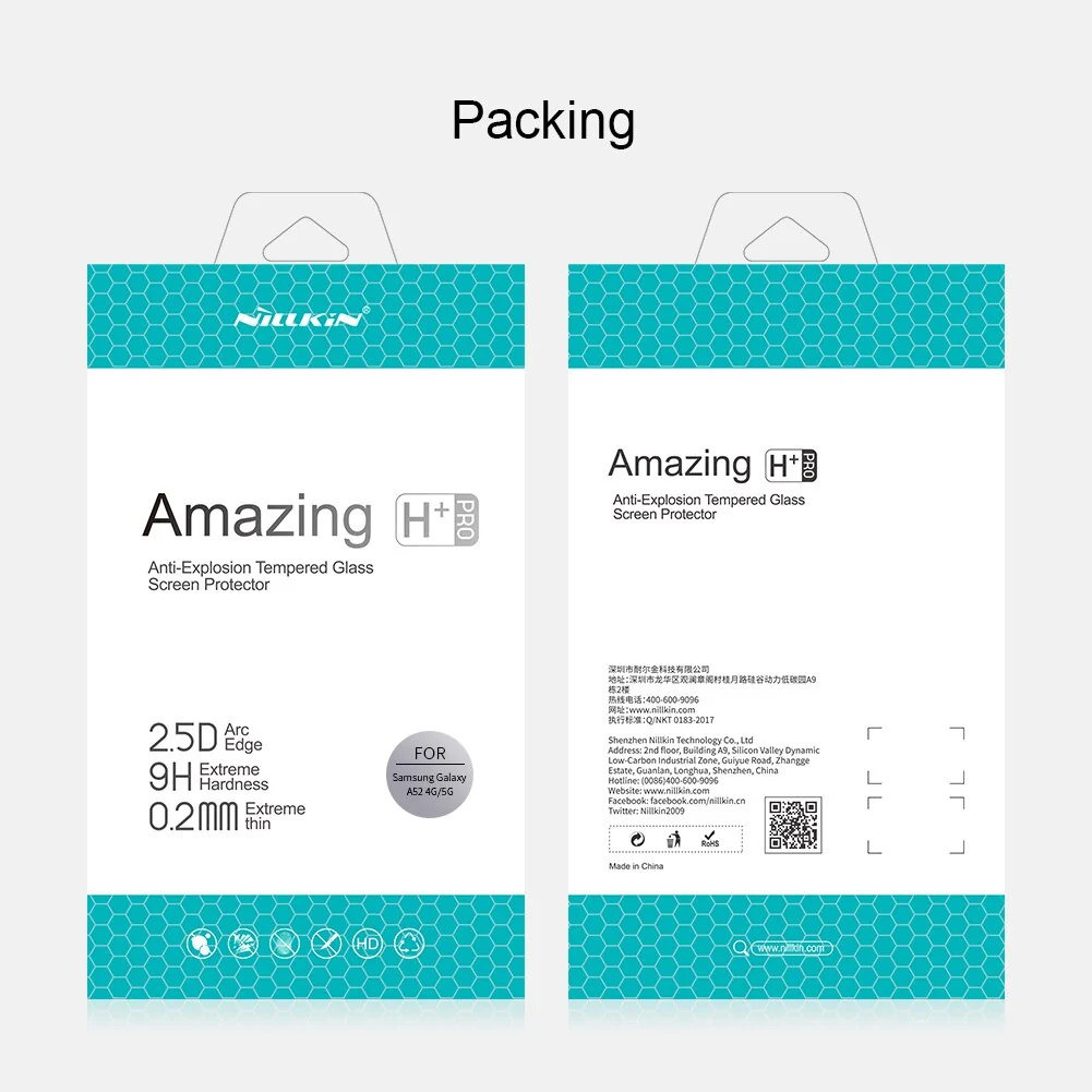 For Samsung Galaxy A12 A32 A52 A72 Tempered Glass Film NILLKIN H/H+Pro Glass Screen Protector For Samsung A32 A52 A72 5G