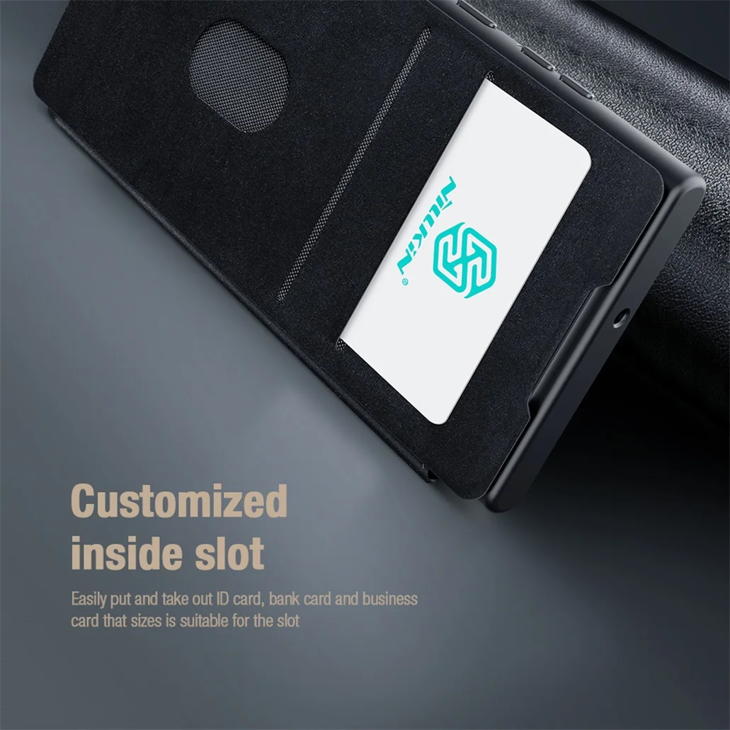 Чехол-книжка Nillkin Qin со шторкой для Samsung Galaxy S22 Ultra