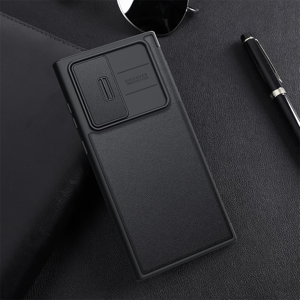 Чехол-книжка Nillkin Qin со шторкой для Samsung Galaxy S22 Ultra