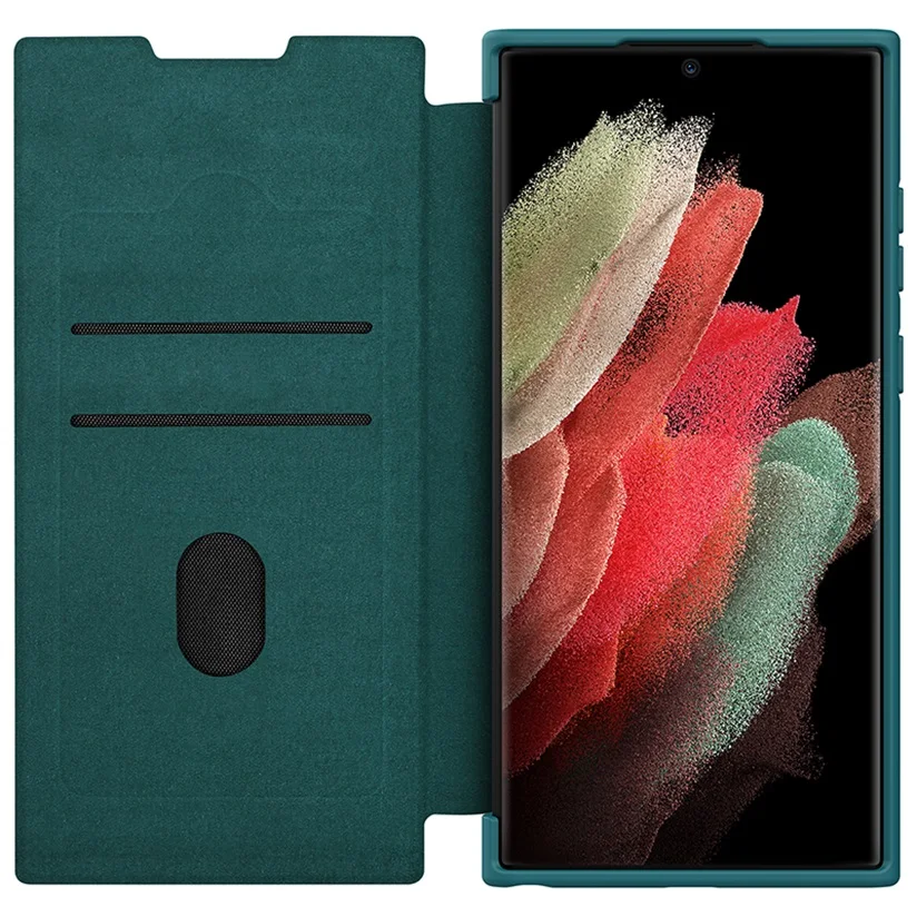 Чехол-книжка Nillkin Qin со шторкой для Samsung Galaxy S22 Ultra