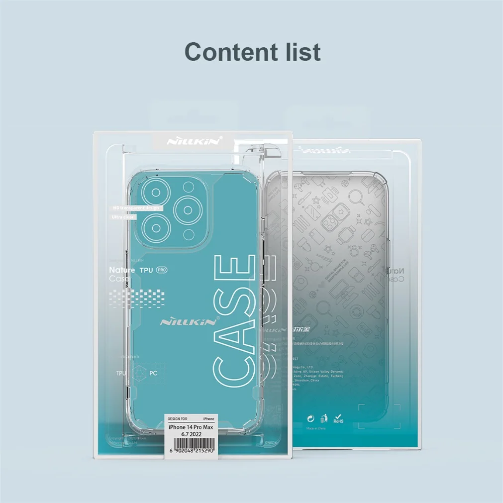 Чехол Nillkin Nature TPU Pro Silicone для iPhone 14, 14 Pro, 14 Max, 14 Pro Max