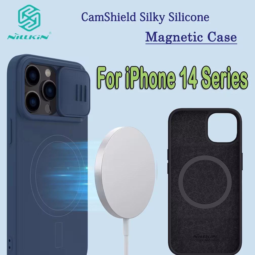 Чехол Nillkin Silicone для iPhone 14, iPhone 14 Pro Чехол Nillkin Silicone для iPhone 14, iPhone 14 Pro