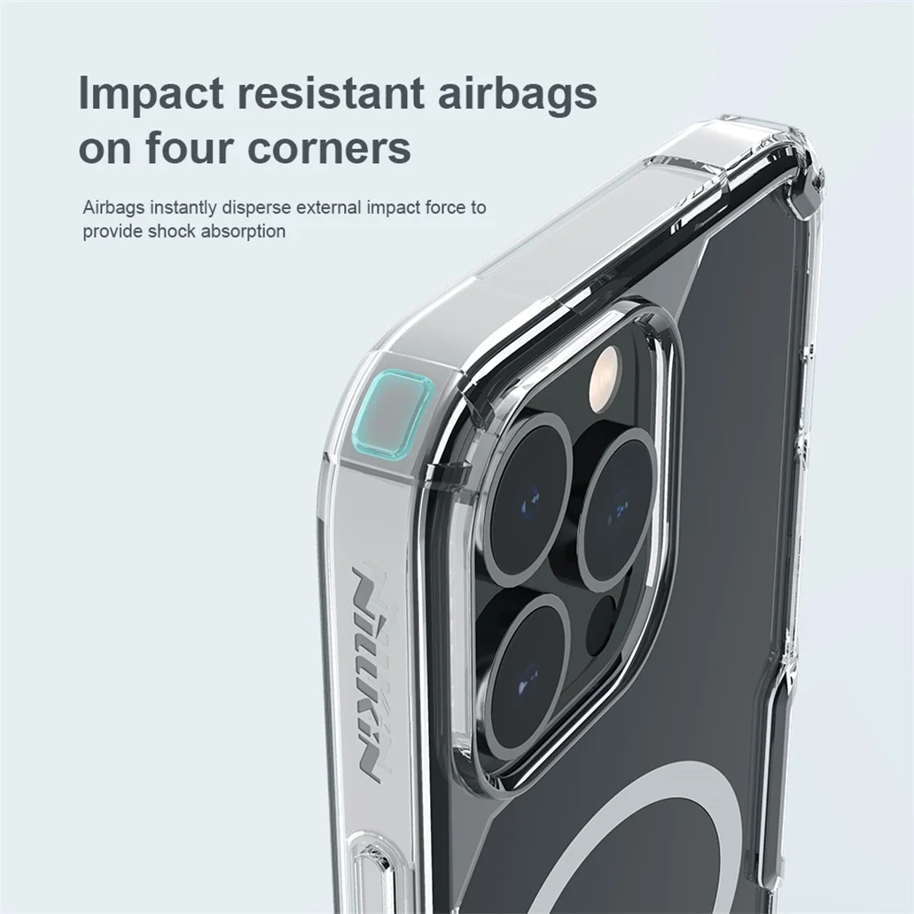 Чехол Nillkin Nature TPU Pro Silicone для iPhone 14, iPhone 14 Pro, iPhone 14 Max, iPhone 14 Pro Max (MagSafe)