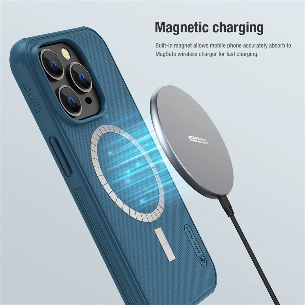 Чехол Nillkin Super Frosted Shield PRO для iPhone 14, 14 Pro, 14 Plus, 14 Pro Max (MagSafe)