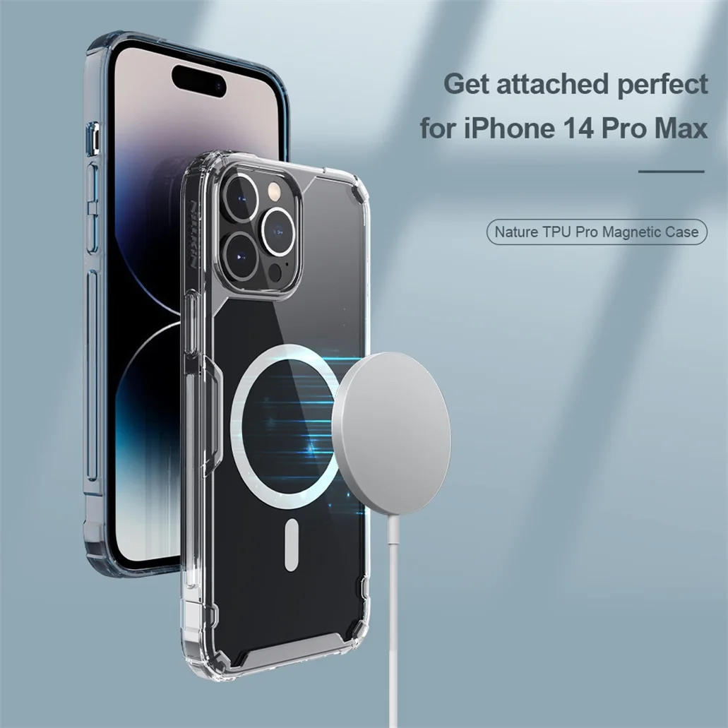 Чехол Nillkin Nature TPU Pro Silicone для iPhone 14, iPhone 14 Pro, iPhone 14 Max, iPhone 14 Pro Max (MagSafe)