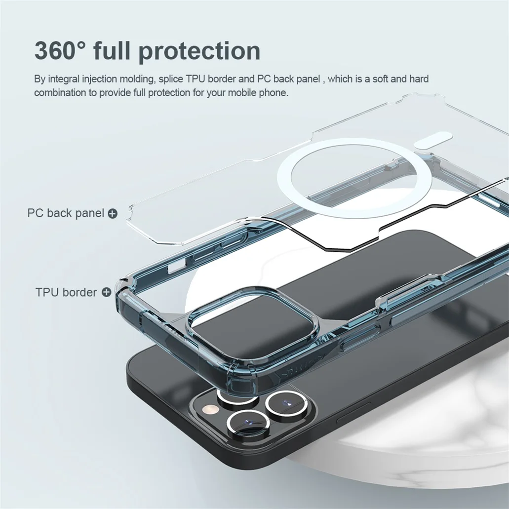 Чехол Nillkin Nature TPU Pro Silicone для iPhone 14, iPhone 14 Pro, iPhone 14 Max, iPhone 14 Pro Max (MagSafe)