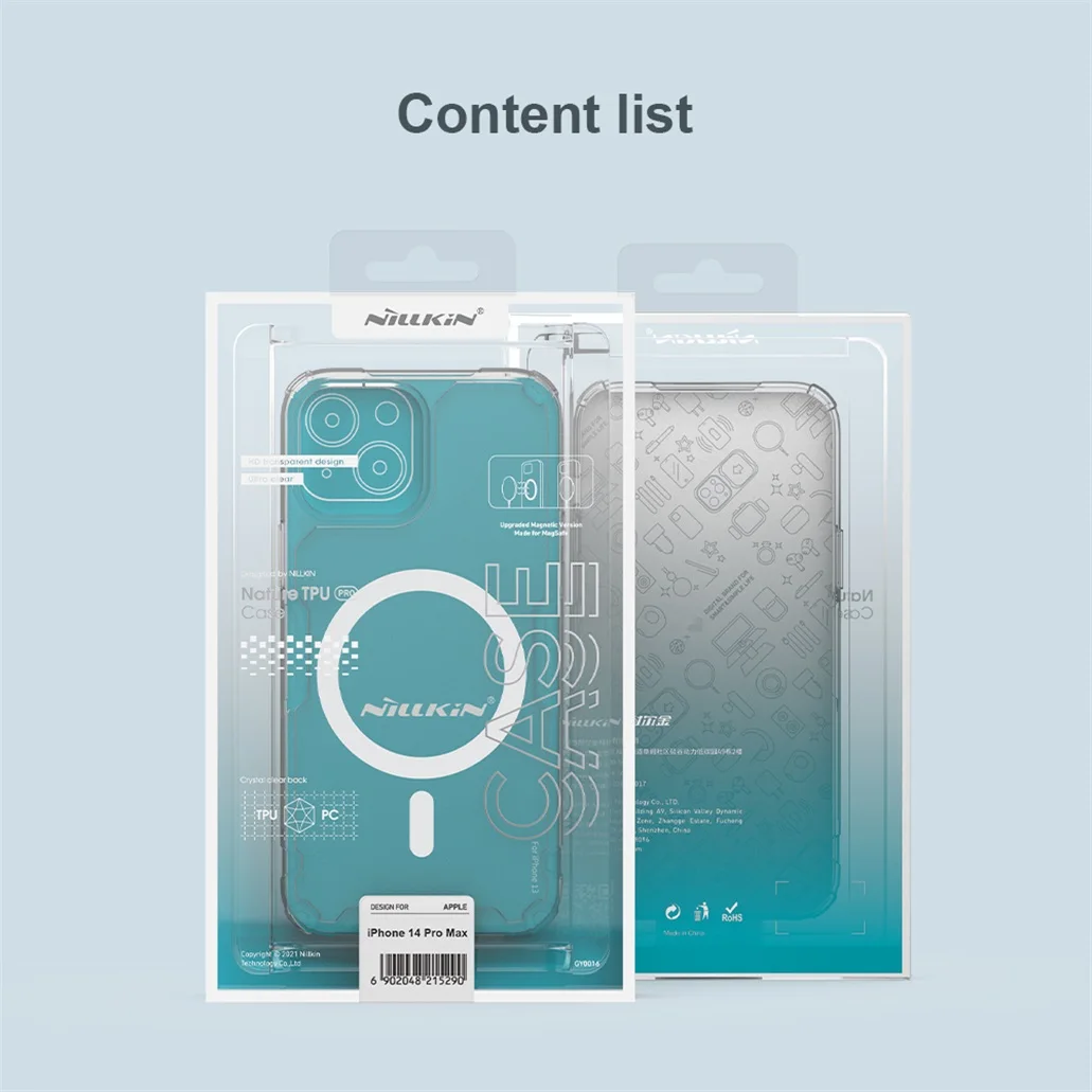 Чехол Nillkin Nature TPU Pro Silicone для iPhone 14, iPhone 14 Pro, iPhone 14 Max, iPhone 14 Pro Max (MagSafe)