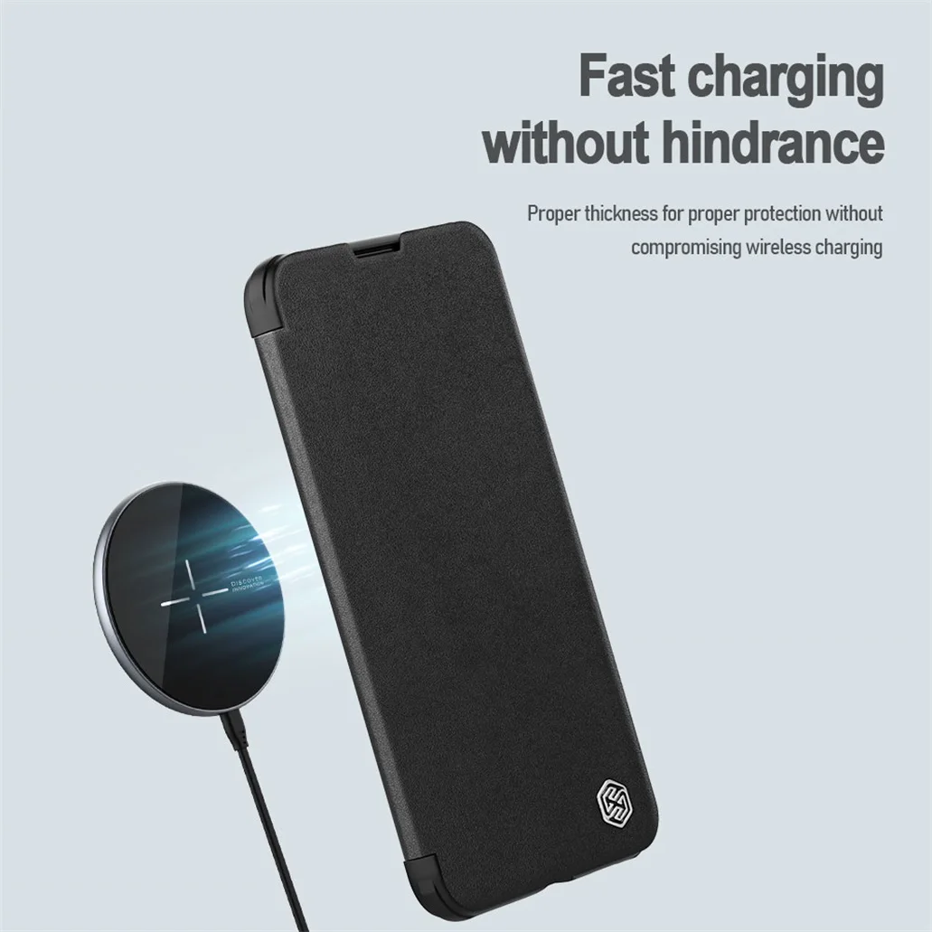 Чехол-книжка Nillkin Qin Pro со шторкой для iPhone 14, 14 Pro, 14 Plus, 14 Pro Max
