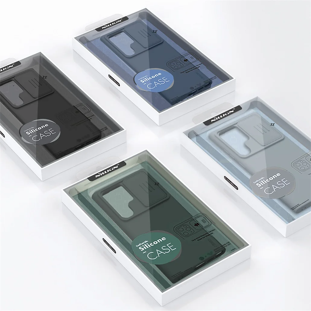 Чехол Nillkin Camshield Silky Silicone для Samsung Galaxy S23 Ultra