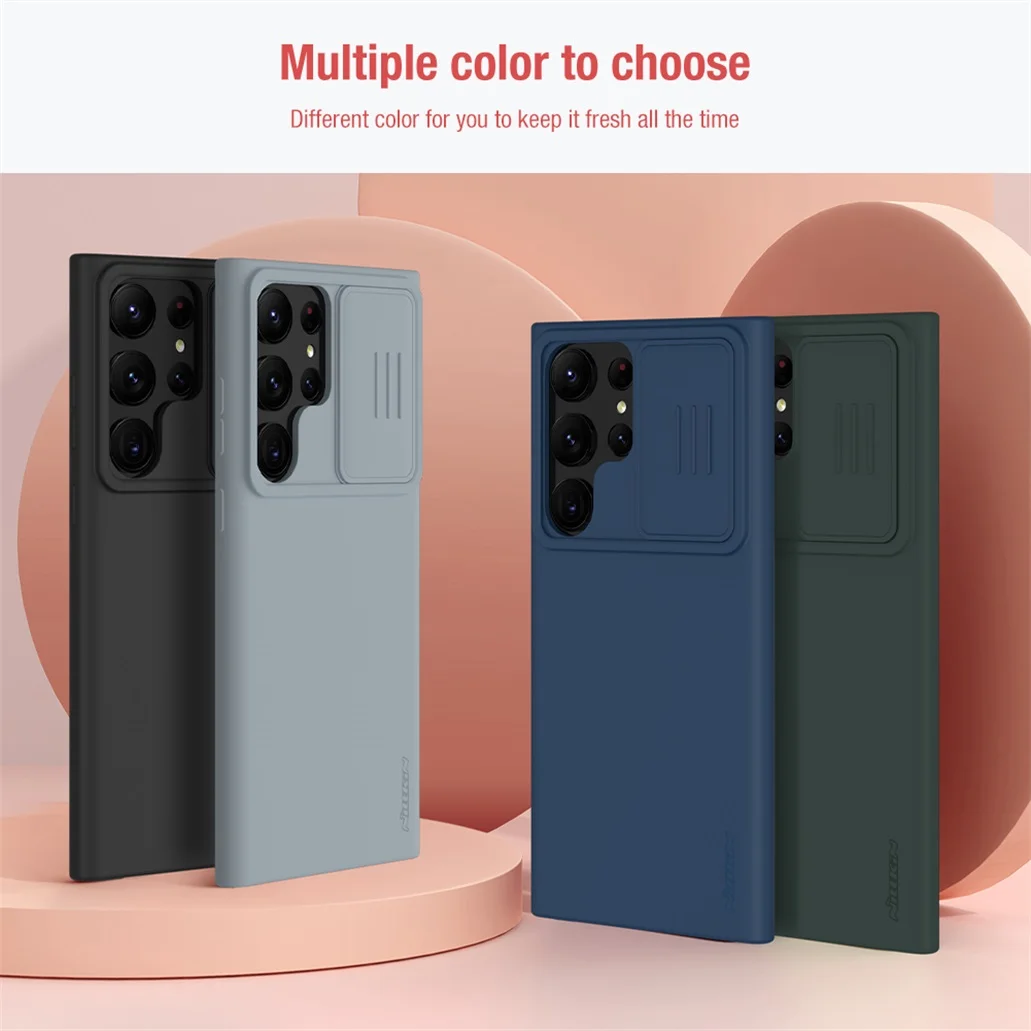 Чехол Nillkin Camshield Silky Silicone для Samsung Galaxy S23 Ultra