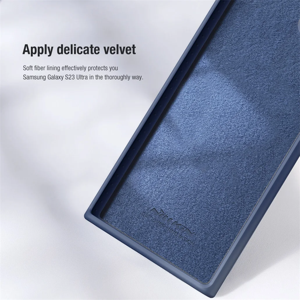 Чехол Nillkin Camshield Silky Silicone для Samsung Galaxy S23 Ultra