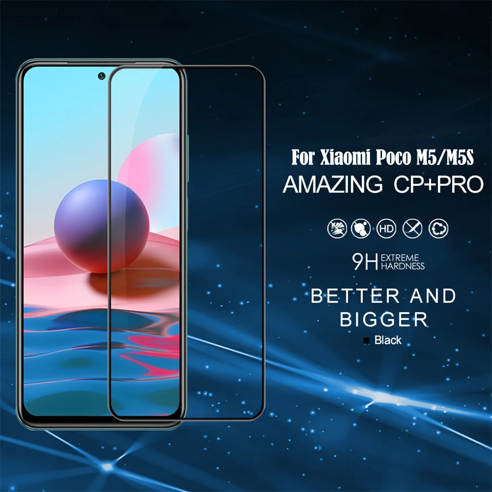Защитное стекло Nillkin для Xiaomi Poco M5s, Poco M5 (CP+PRO)
