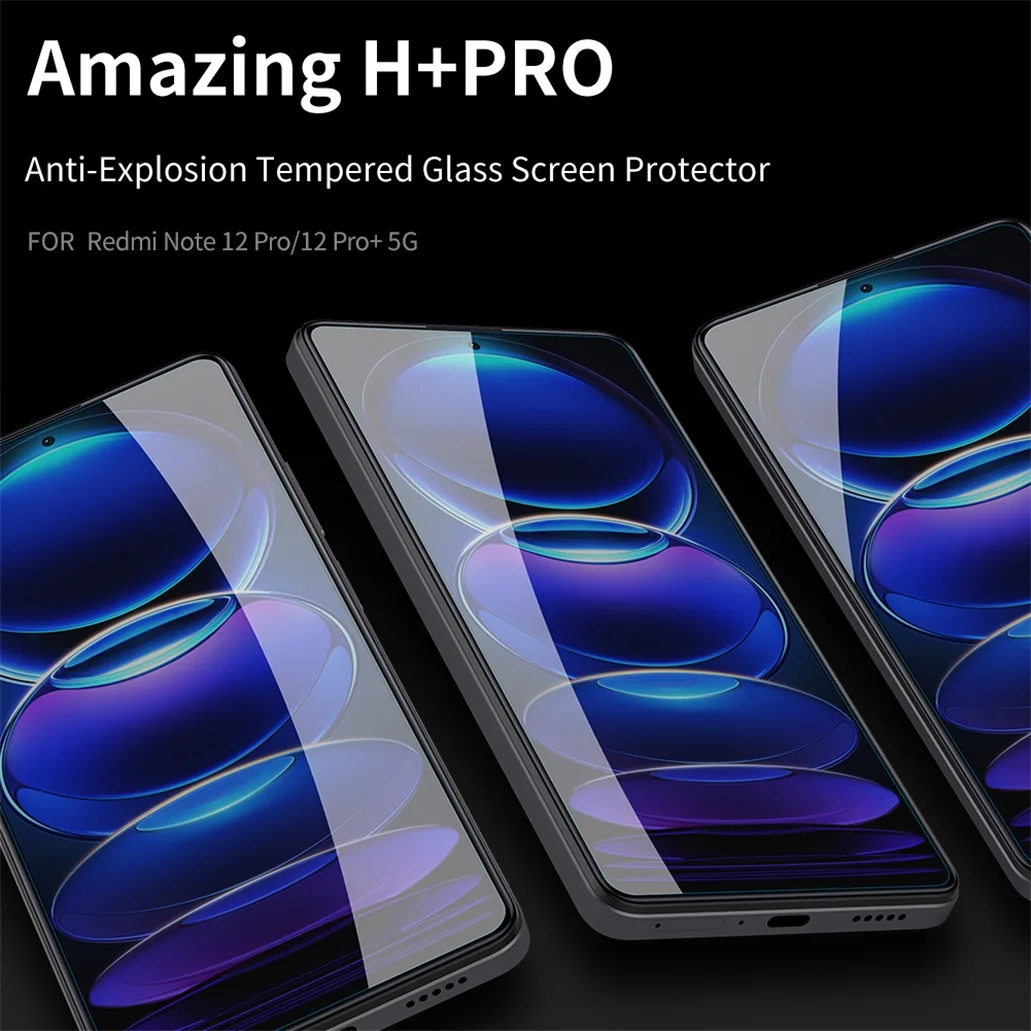 Защитное стекло Nillkin для Redmi Note 12 4G 5G, Note 12 Pro, Note 12 Pro Plus