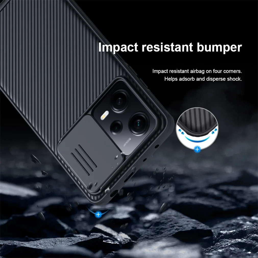 Чехол Nillkin Camshield для Redmi Note 12 5G, Note 12 Pro, Note 12 Pro Plus, Note 12 4G