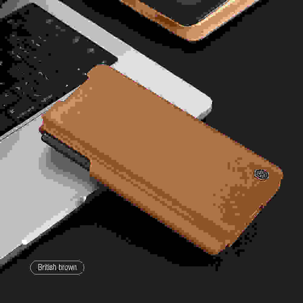 for Samsung Galaxy Z Fold 5 Case Nillkin Qin Pro Series PU Leather Back Cover for Samsung Galaxy Z Fold5 With S-Pen Pocket