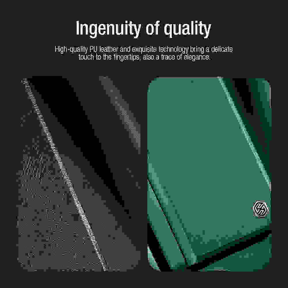 for Samsung Galaxy Z Fold 5 Case Nillkin Qin Pro Series PU Leather Back Cover for Samsung Galaxy Z Fold5 With S-Pen Pocket