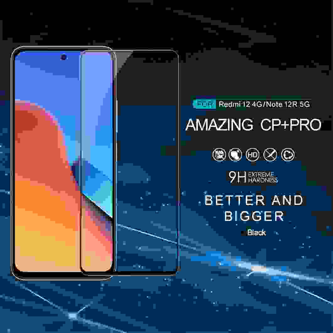 Nillkin For Xiaomi Redmi 12 4G Tempered Glass Amazing CP+PRO Anti-Explosion Full glue Fully Screen Protector For Redmi12 4G Film