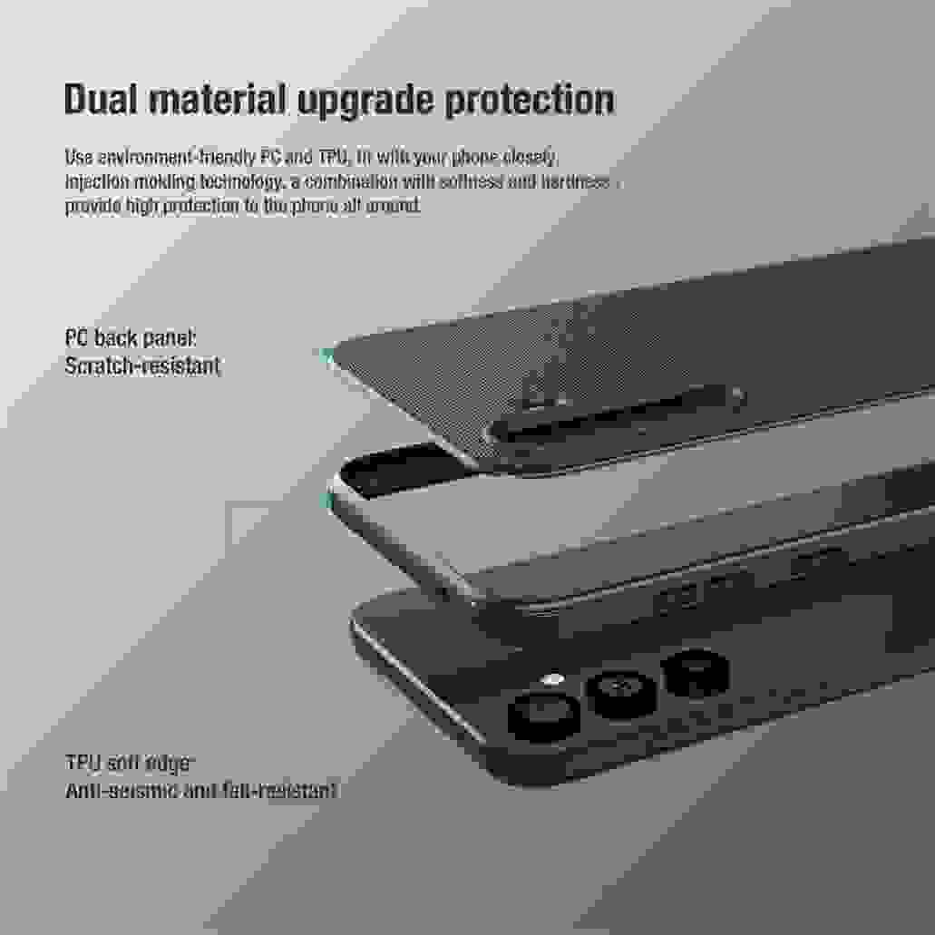 Nillkin For Samsung Galaxy S23 FE Case Super Frosted Shield Pro TPU PC Shell Luxuly Shockproof Back Cover For Samsung S23FE