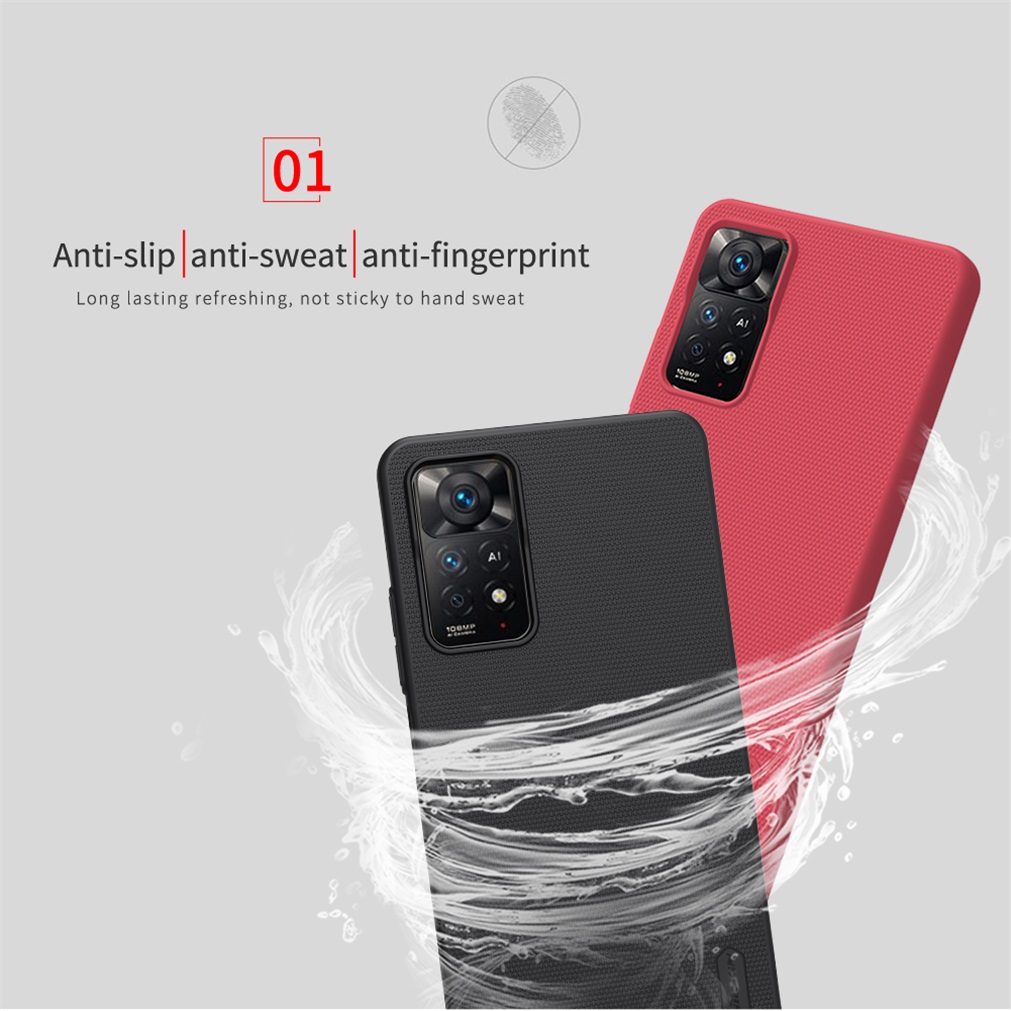 For Xiaomi Redmi Note 12 Pro 4G Case NILLKIN Frosted Shield Case Hard PC Ultra-Thin Cover Luxuly Bumper For Redmi Note12 Pro 4G