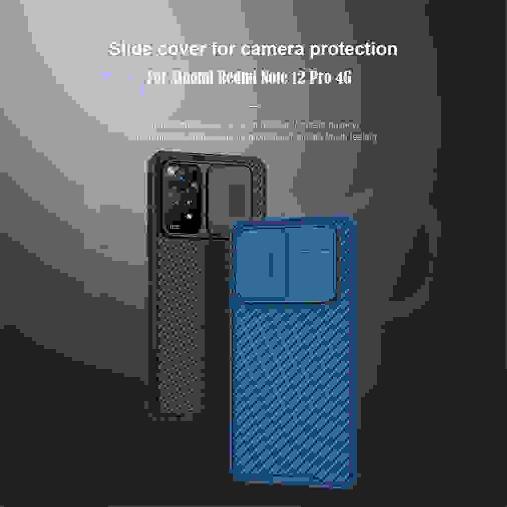 NILLKIN For Xiaomi Redmi Note 12 Pro 4G Case CamShield Pro Shockproof Slide Camera Back Cover For Redmi Note12 Pro 4G Bumper