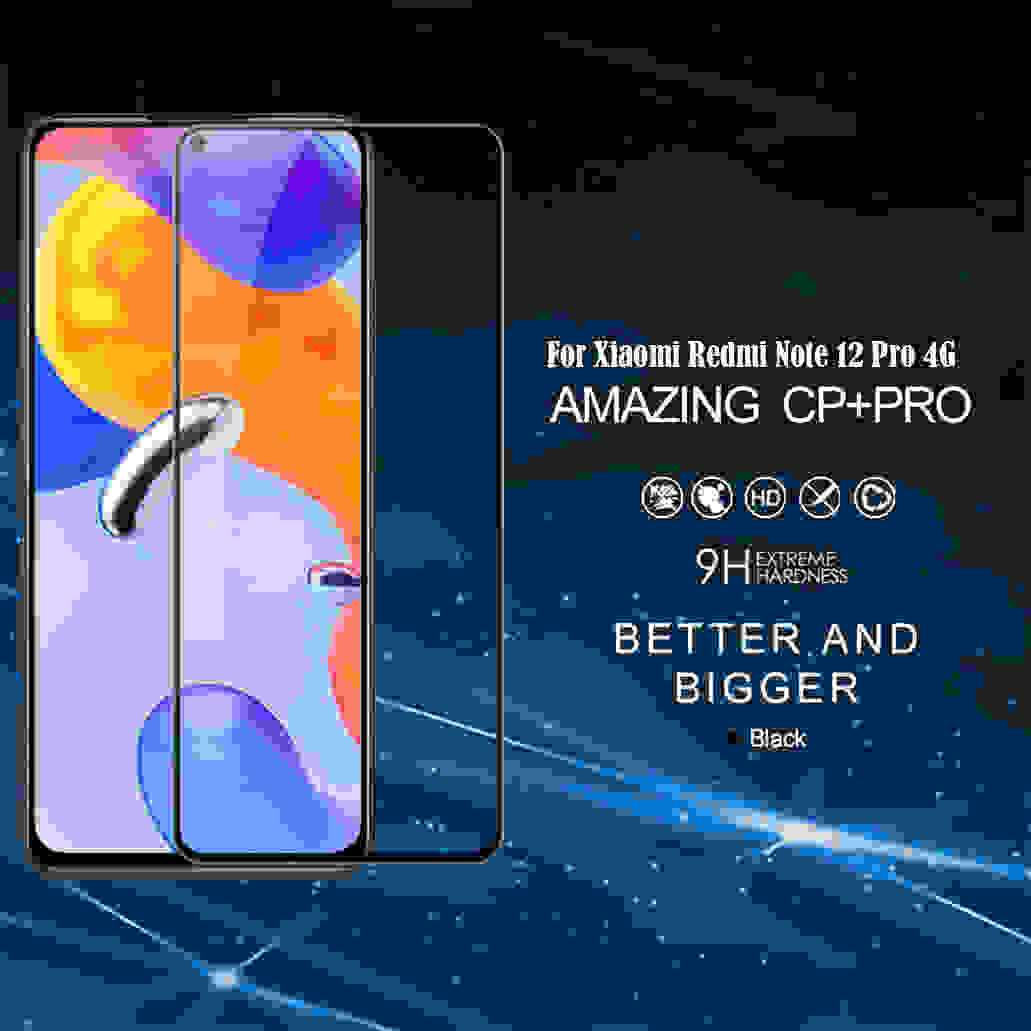 Nillkin For Xiaomi Redmi Note 12 Pro 4G Tempered Glass CP+PRO Anti-Explosion 2.5D Fully Screen Protector For Redmi Note12 Pro 4G