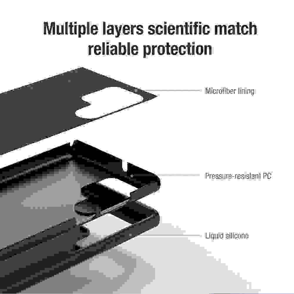 For Samsung Galaxy S22 Ultra 5G Case NILLKIN Silky Case Slide Camera Lens Protective Soft Silicone Cover For Samsung S22 Ultra