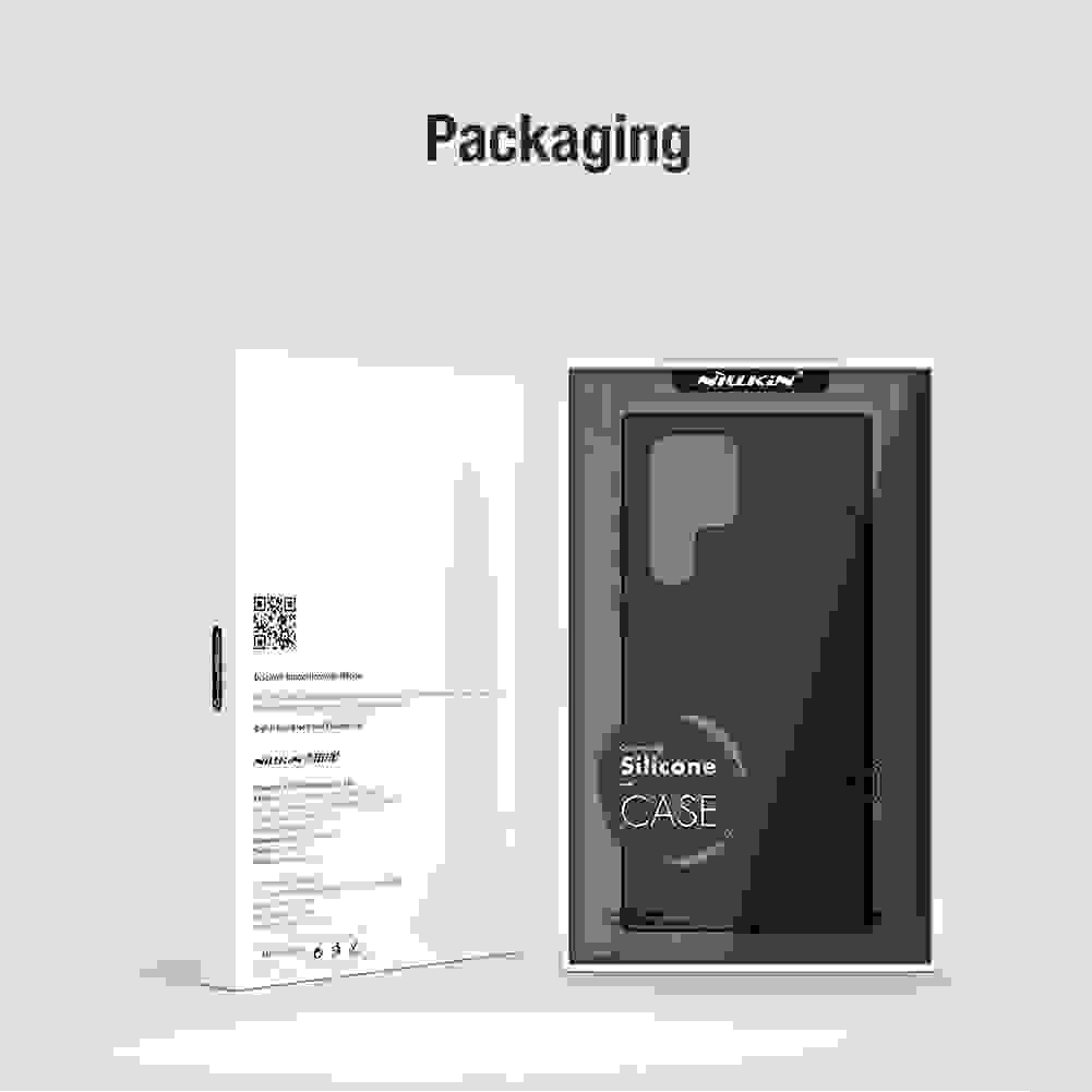 For Samsung Galaxy S22 Ultra 5G Case NILLKIN Silky Case Slide Camera Lens Protective Soft Silicone Cover For Samsung S22 Ultra