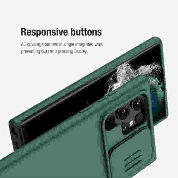 Чехол Nillkin Camshield Silky Silicone для Samsung Galaxy S22 Ultra 5G — изображение 4
