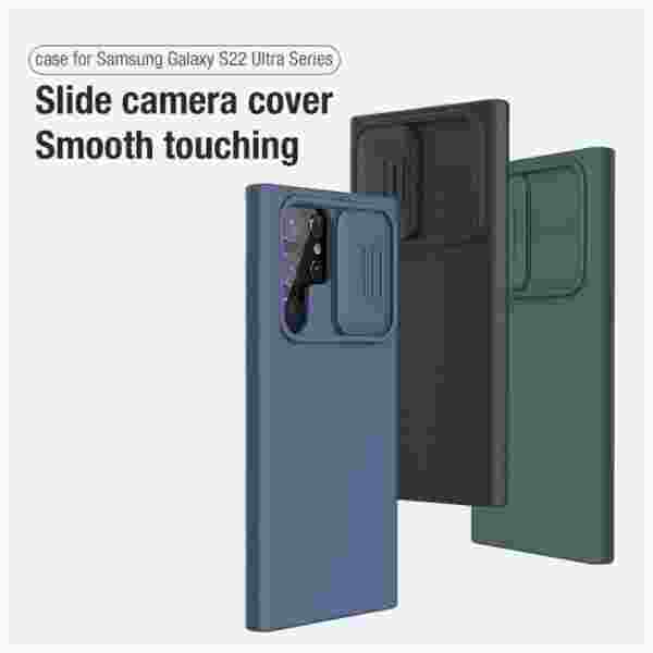 Чехол Nillkin Camshield Silky Silicone для Samsung Galaxy S22 Ultra 5G