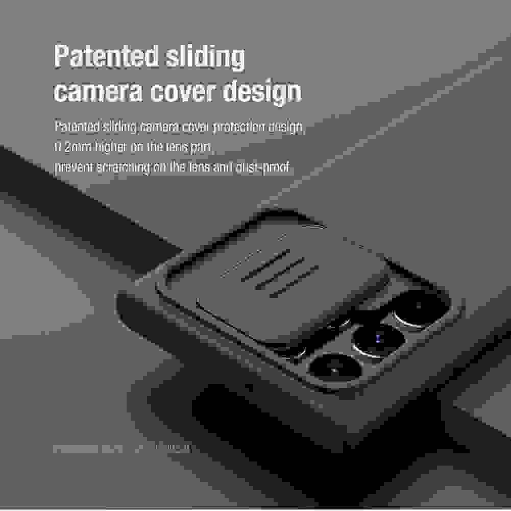 For Samsung Galaxy S22 Ultra 5G Case NILLKIN Silky Case Slide Camera Lens Protective Soft Silicone Cover For Samsung S22 Ultra