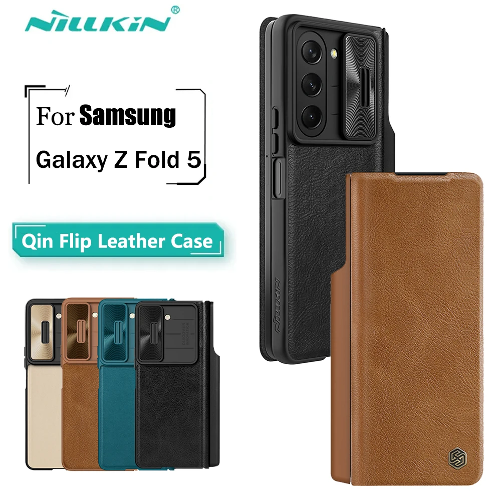 Чехол Nillkin Qin Pro для Samsung Galaxy Z Fold 5 с держателем для S Pen