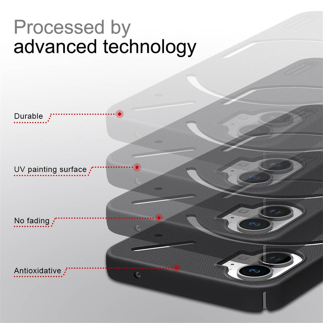 For Nothing Phone 2 Case NILLKIN Super Frosted Shield Case Hard PC Ultra-Thin Protection Back Cover For Nothing Phone Two Phone2