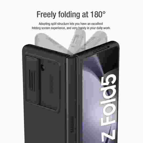 Чехол Nillkin Camshield Silky Silicone для Samsung Galaxy Z Fold 5 5G — изображение 5