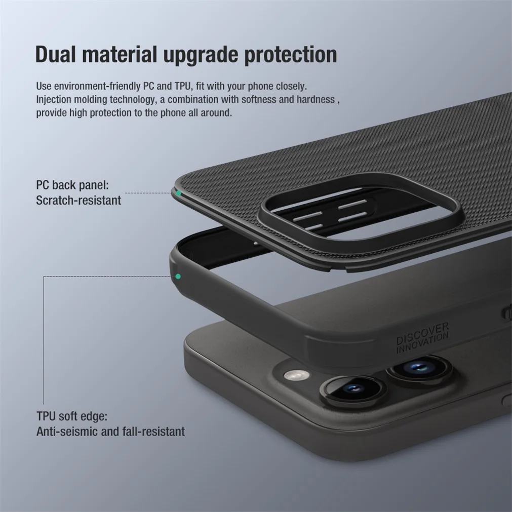Чехол Nillkin Super Frosted Shield Pro для iPhone 15, iPhone 15 Plus, iPhone 15 Pro, iPhone15 Pro Max