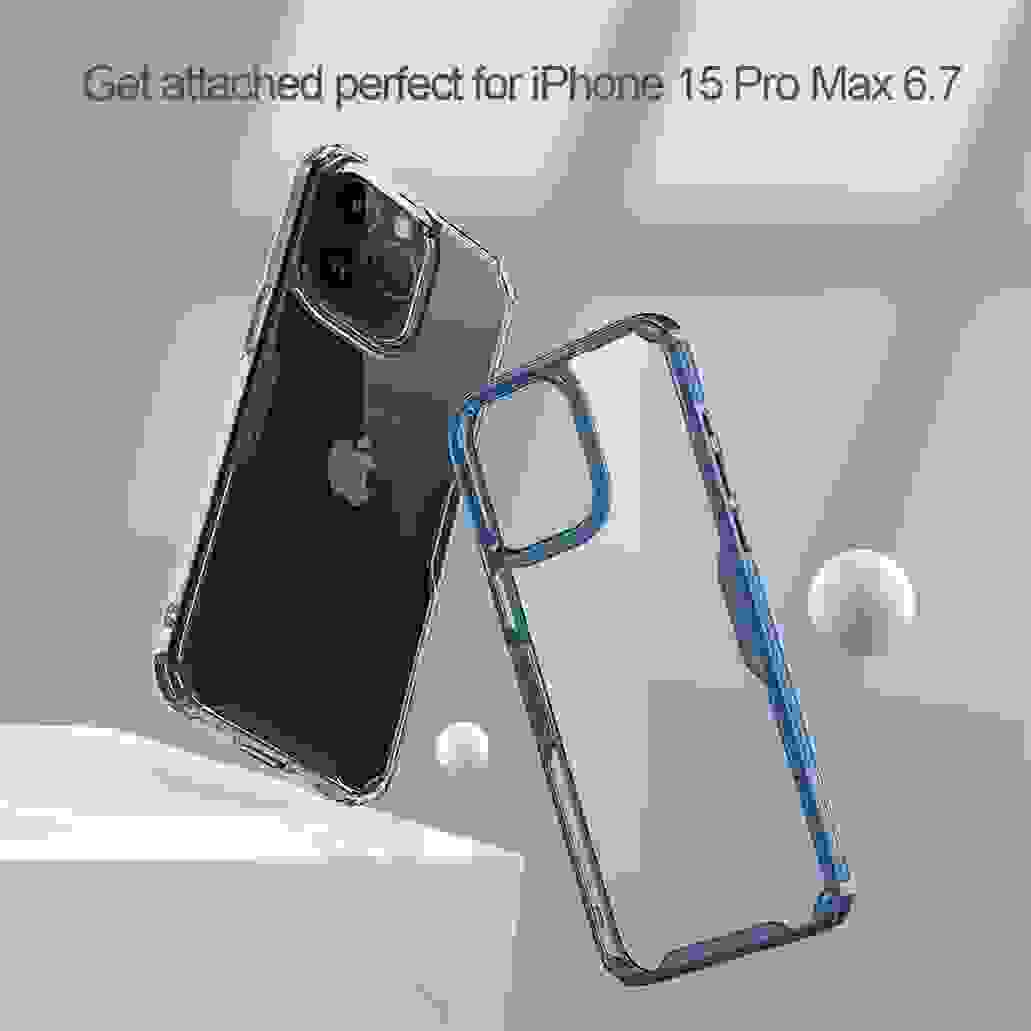 Nillkin For iPhone 15 Pro /Pro Max Case Nature Pro Transparent Clear TPU Frame Protection Cover For iPhone 15 /15 Plus Bumper