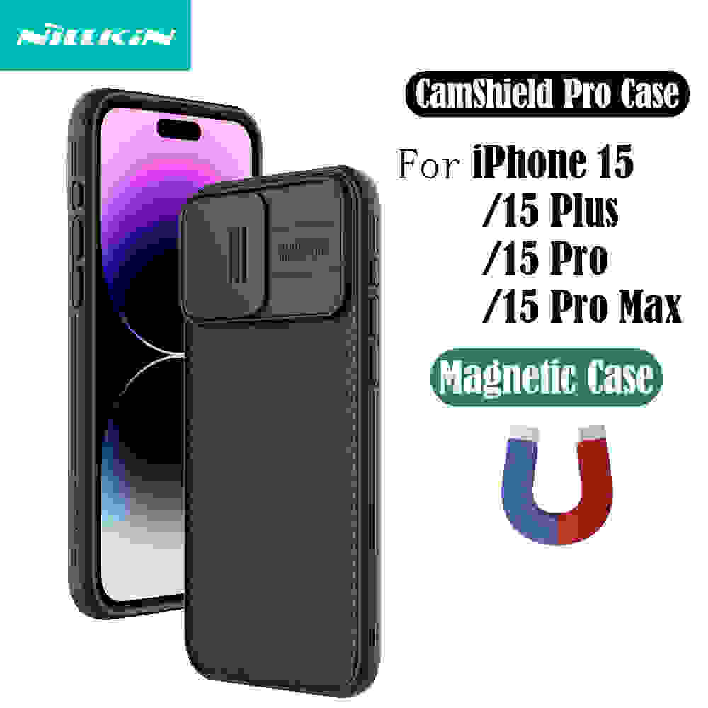 Чехол Nillkin Camshield Pro Magnetic для iPhone 15, 15 Plus, 15 Pro, 15 Pro  Max, цена 1703 ? — NILLKIN.RU