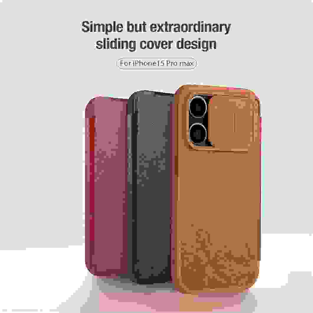 Чехол-книжка Nillkin Qin Pro для iPhone 15, 15 Pro, 15 Pro Max, 15 Plus