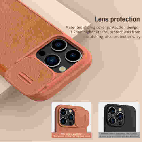 Чехол-книжка Nillkin Qin Pro для iPhone 15, 15 Pro, 15 Pro Max, 15 Plus — изображение 5