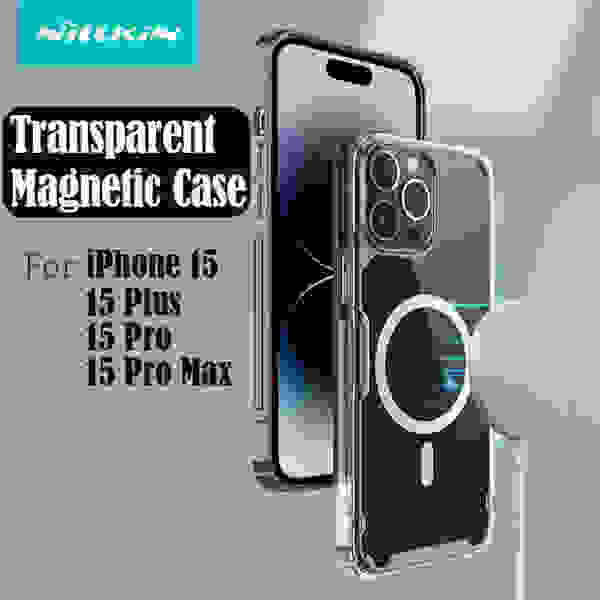 Чехол Nillkin Nature TPU Pro Silicone для iPhone 15, 15 Pro, 15 Max, 15 Pro Max (MagSafe)