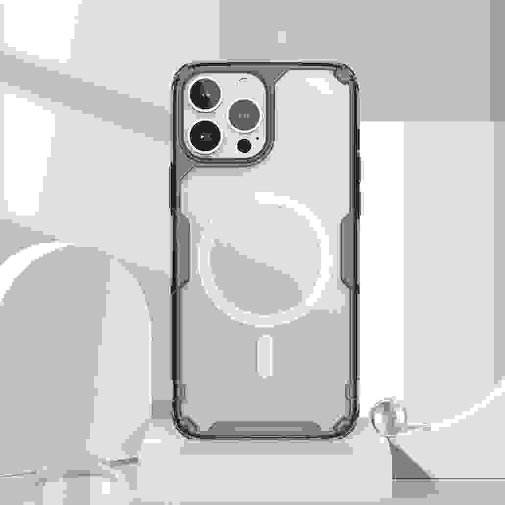 Nillkin For MagSafe For iPhone 15 Pro /Pro Max Magnetic Case Nature Pro Transparent Clear TPU Frame Cover For iPhone 15 /15 Plus