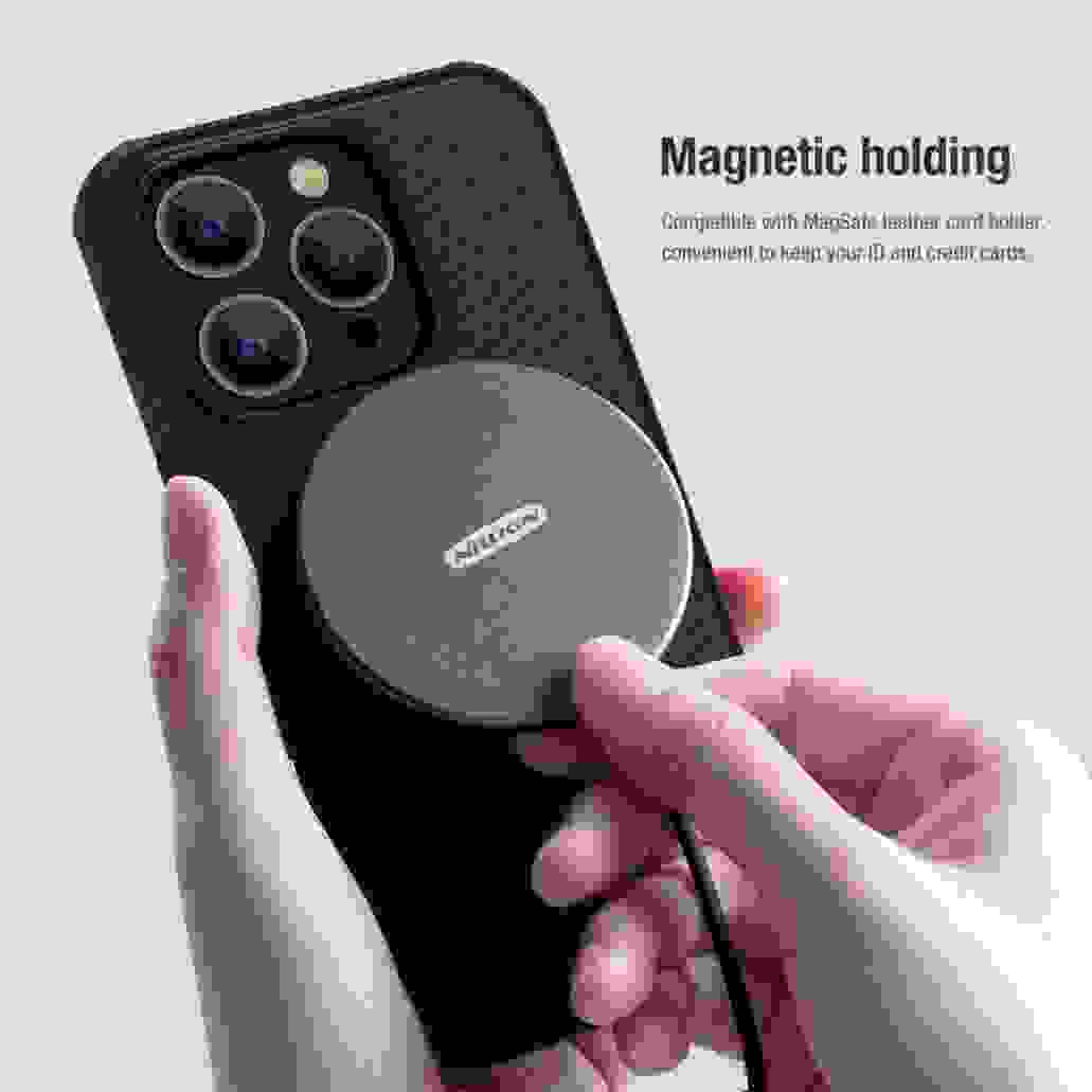 For MagSafe For iPhone 15 Pro /Pro Max Case Nillkin Frosted Shield Pro TPU Frame Magnetic Luxuly Cover For iPhone 15 /15 Plus