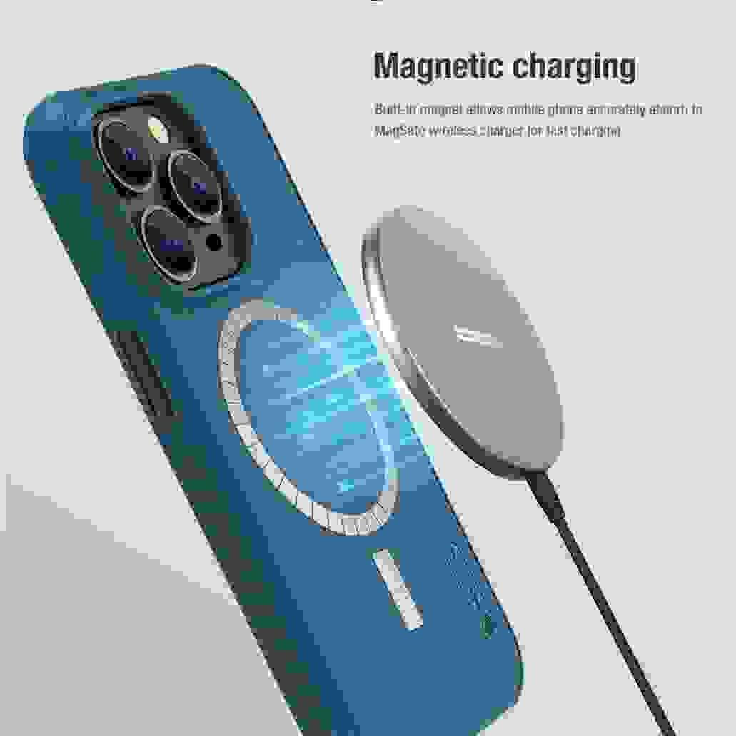 For MagSafe For iPhone 15 Pro /Pro Max Case Nillkin Frosted Shield Pro TPU Frame Magnetic Luxuly Cover For iPhone 15 /15 Plus