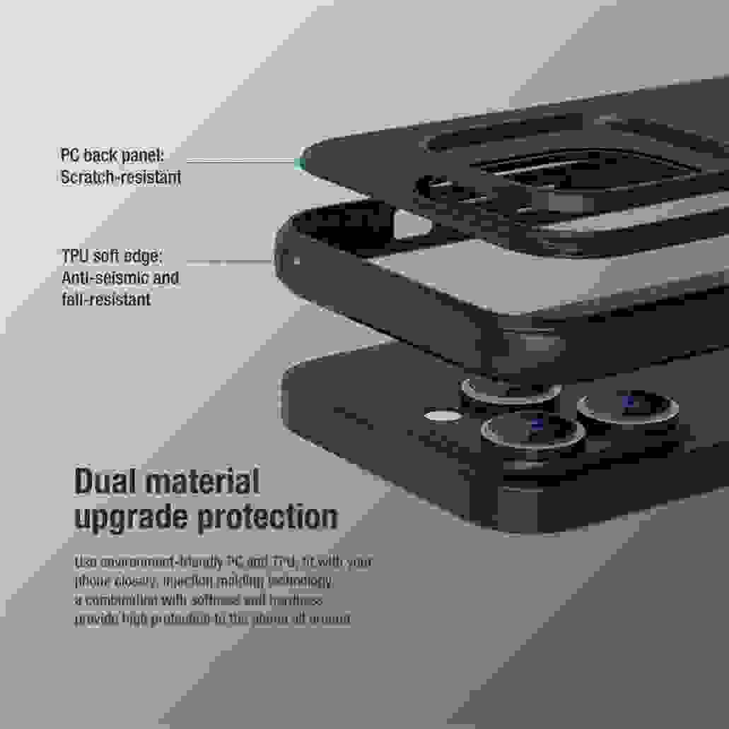 For MagSafe For iPhone 15 Pro /Pro Max Case Nillkin Frosted Shield Pro TPU Frame Magnetic Luxuly Cover For iPhone 15 /15 Plus