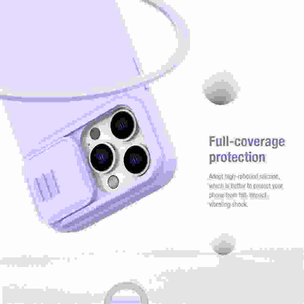 For MagSafe For iPhone 15 Pro /Pro Max NILLKIN Silky Magnetic Case Slide Camera Soft Silicone Back Cover For iPhone 15 /15 Plus