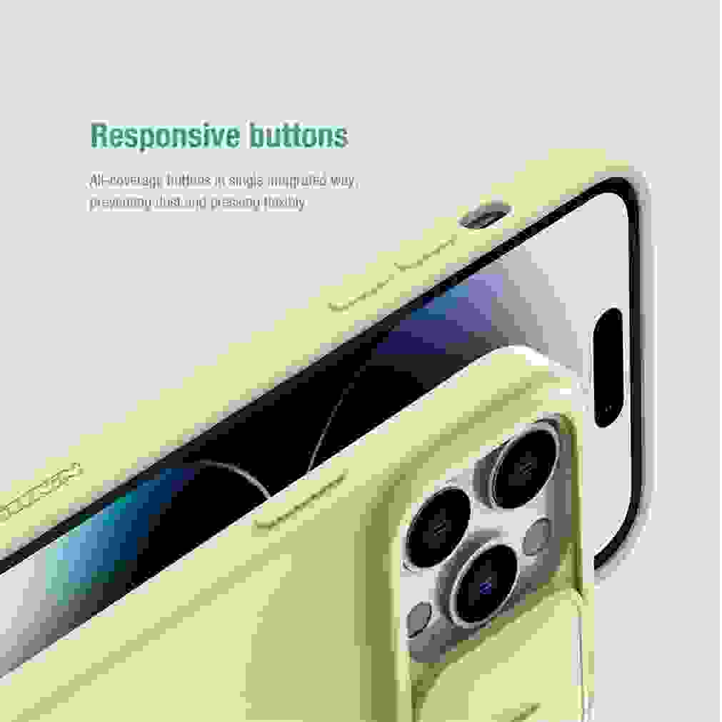 For MagSafe For iPhone 15 Pro /Pro Max NILLKIN Silky Magnetic Case Slide Camera Soft Silicone Back Cover For iPhone 15 /15 Plus