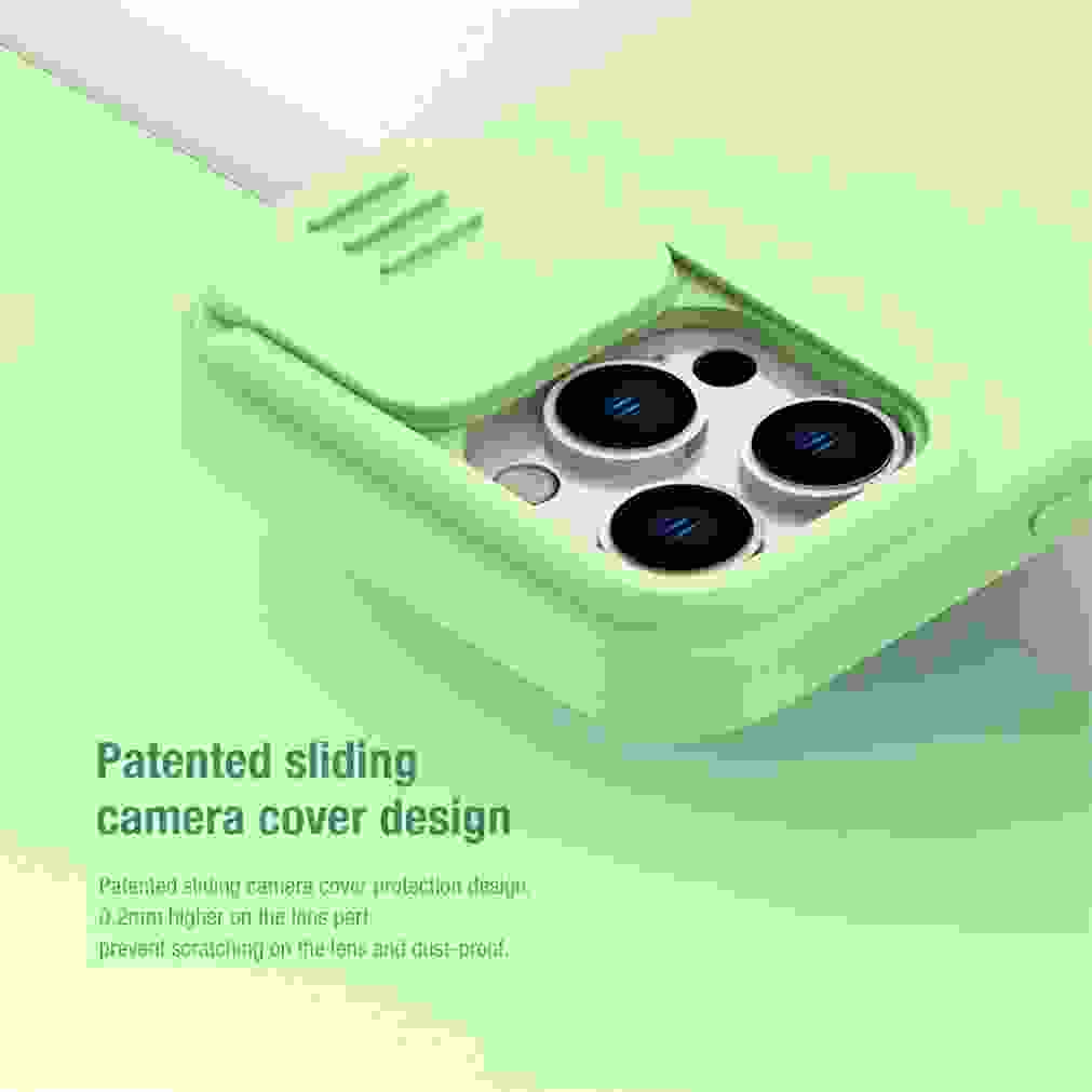 For MagSafe For iPhone 15 Pro /Pro Max NILLKIN Silky Magnetic Case Slide Camera Soft Silicone Back Cover For iPhone 15 /15 Plus