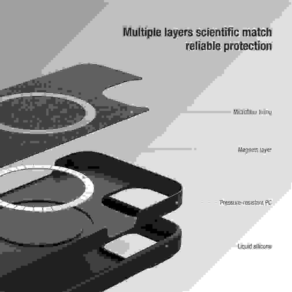 For MagSafe For iPhone 15 Pro /Pro Max NILLKIN Silky Magnetic Case Slide Camera Soft Silicone Back Cover For iPhone 15 /15 Plus