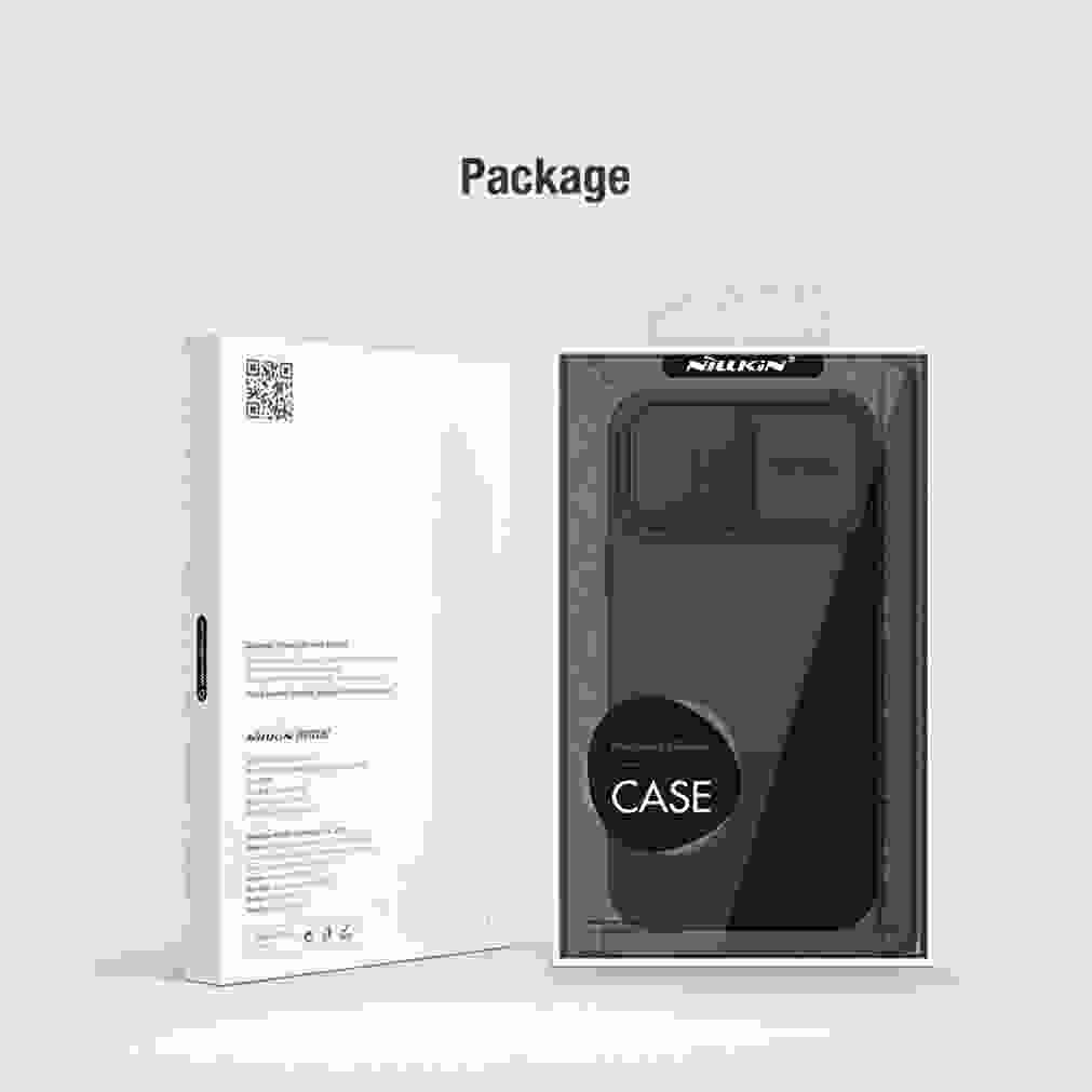 For MagSafe For iPhone 15 Pro /Pro Max NILLKIN Silky Magnetic Case Slide Camera Soft Silicone Back Cover For iPhone 15 /15 Plus